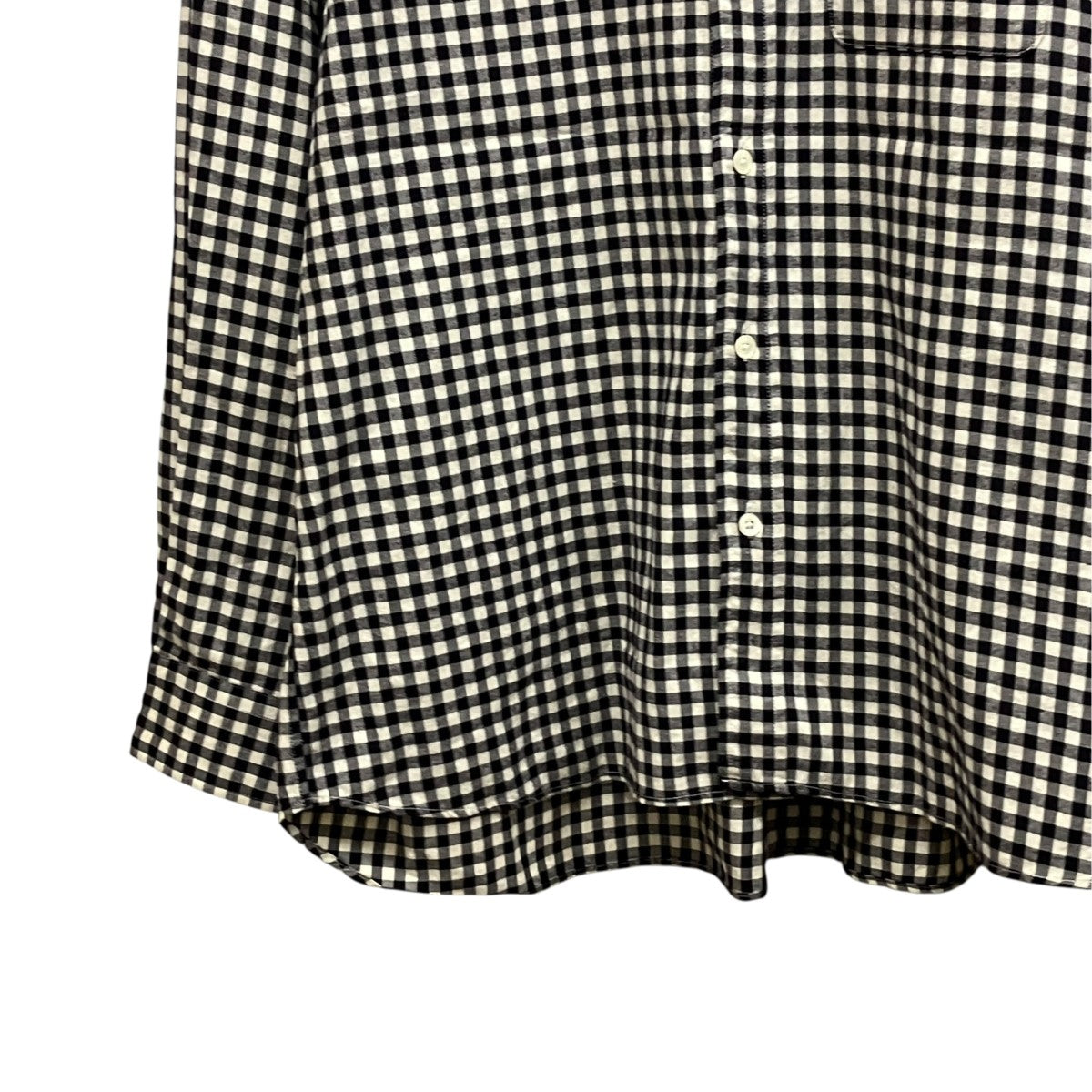 T．M． L S BLOCK CHECK SHIRTトーマスメイソン ブロックチェックネル レギュラーシャツ233-60305