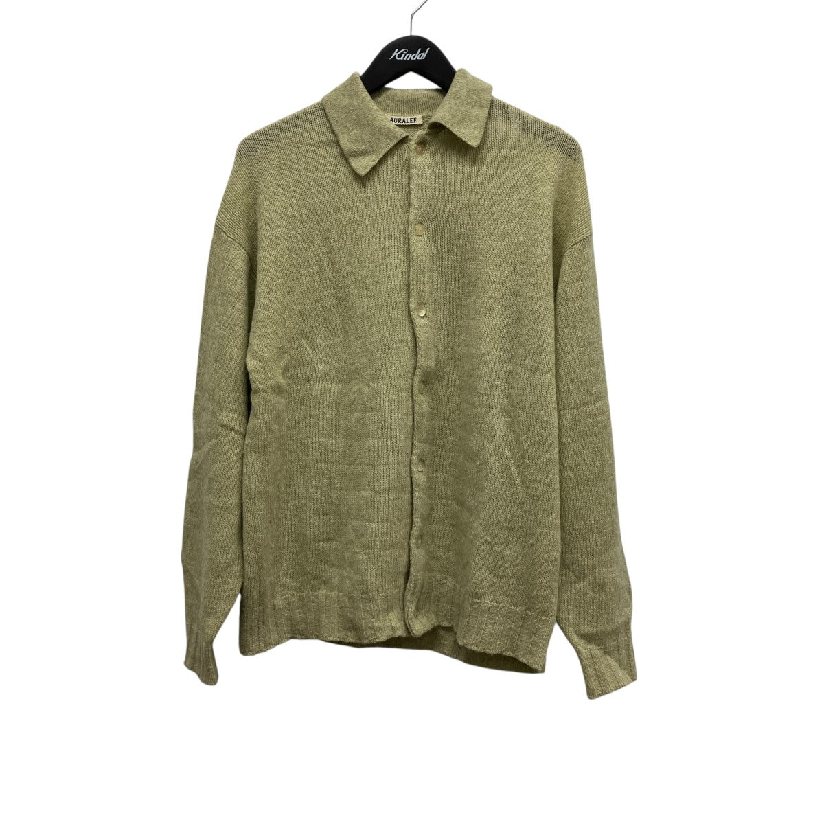 23AWSHETLAND WOOL CASHMERE KNIT CARDIGANカシミヤ混ニットカーディガンA23AC01SC