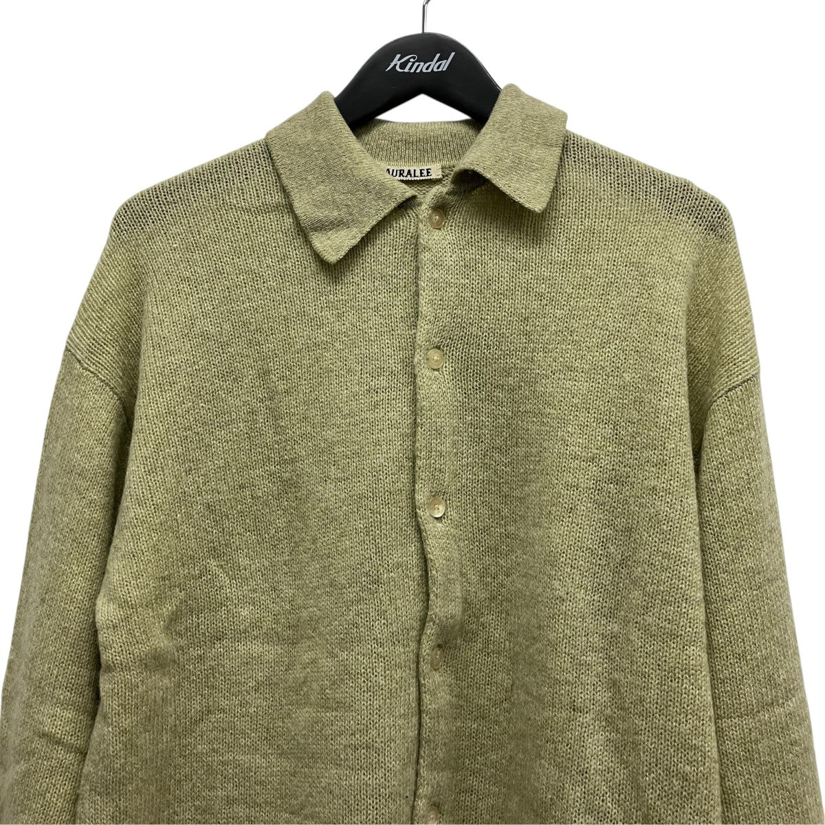 23AWSHETLAND WOOL CASHMERE KNIT CARDIGANカシミヤ混ニットカーディガンA23AC01SC