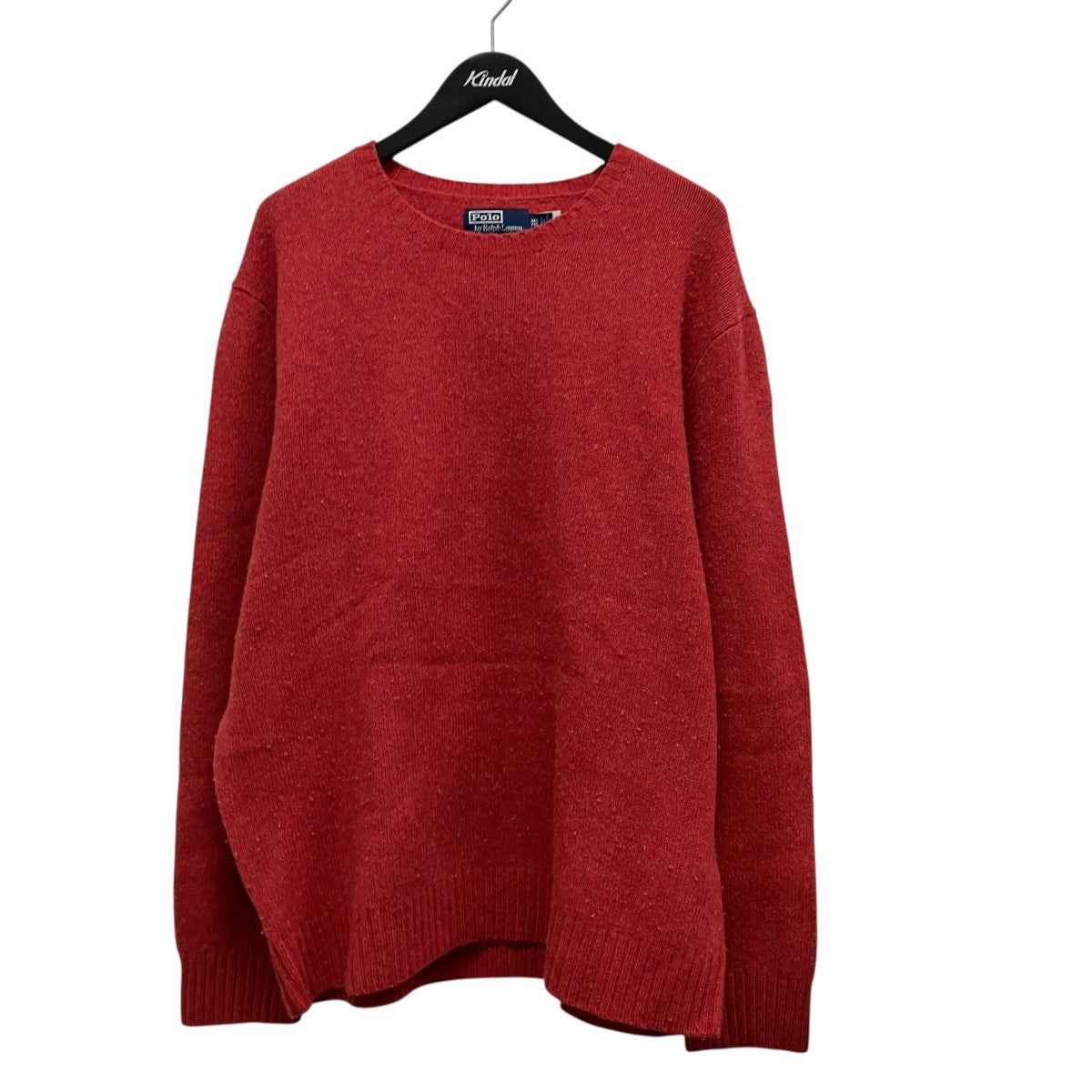 バーバリー エルボーパッチ コットン カシミヤ ニット XL 赤 4020042 POLO RALPH LAUREN(ポロラルフローレン) エルボーパッチカシミヤ混