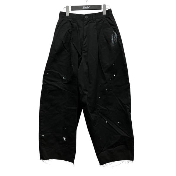KIDILL(キディル) 23SSTWO TUCK CROPPED PANTSペインテッドクロップド