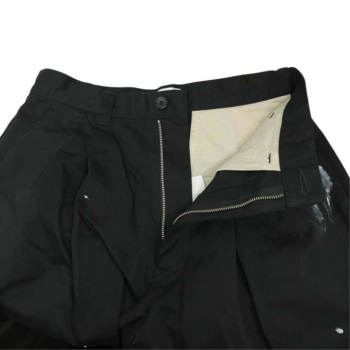 23SSTWO TUCK CROPPED PANTSペインテッドクロップドパンツKL714