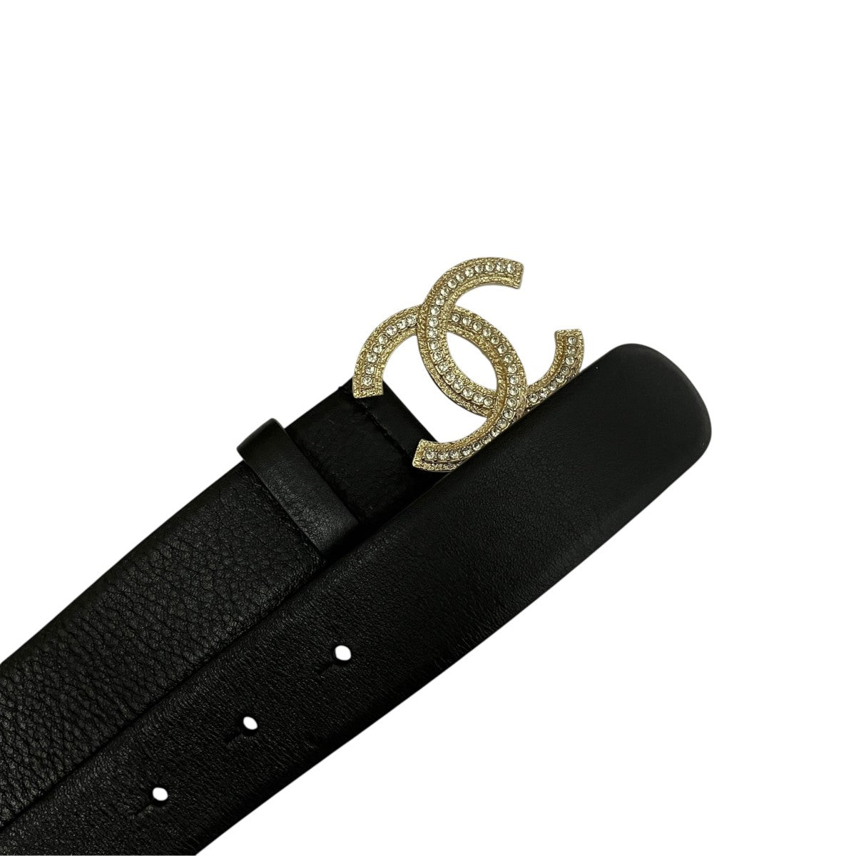 CHANEL B23ココエンブレムラインストーンベルト 古着・中古-2枚目のアイテム画像