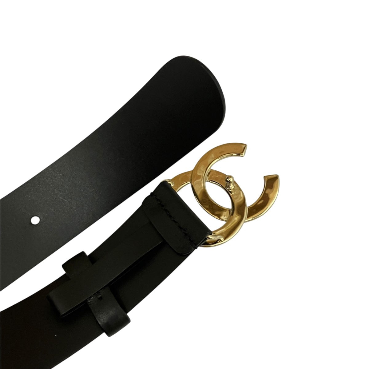 CHANEL B23ココエンブレムラインストーンベルト 古着・中古-3枚目のアイテム画像