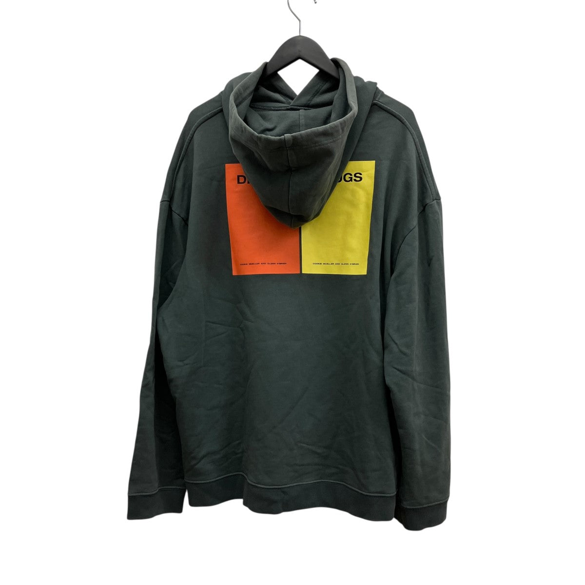 18AWDRUGS AND CLASSIC HOODIEバックプリントフーデッドパーカー182-164