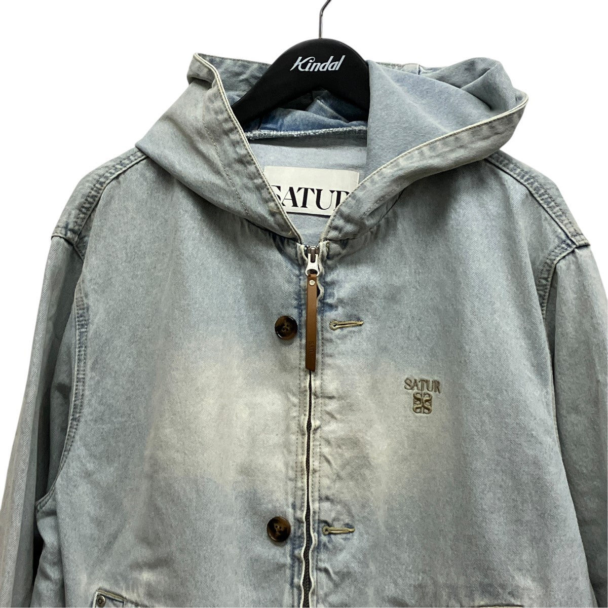 Teo Denim Blouson JacketジップアップフーデッドデニムジャケットSA261UDJ02