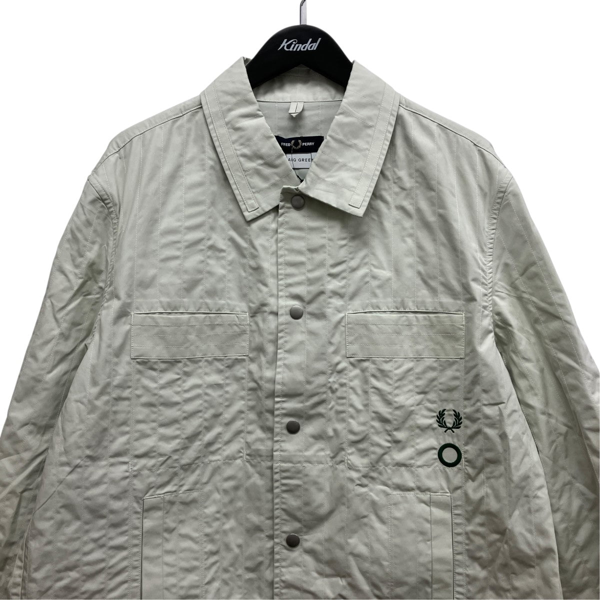 Empty Quilt Shirtロゴ刺しゅうスナップボタンシャツSM2117