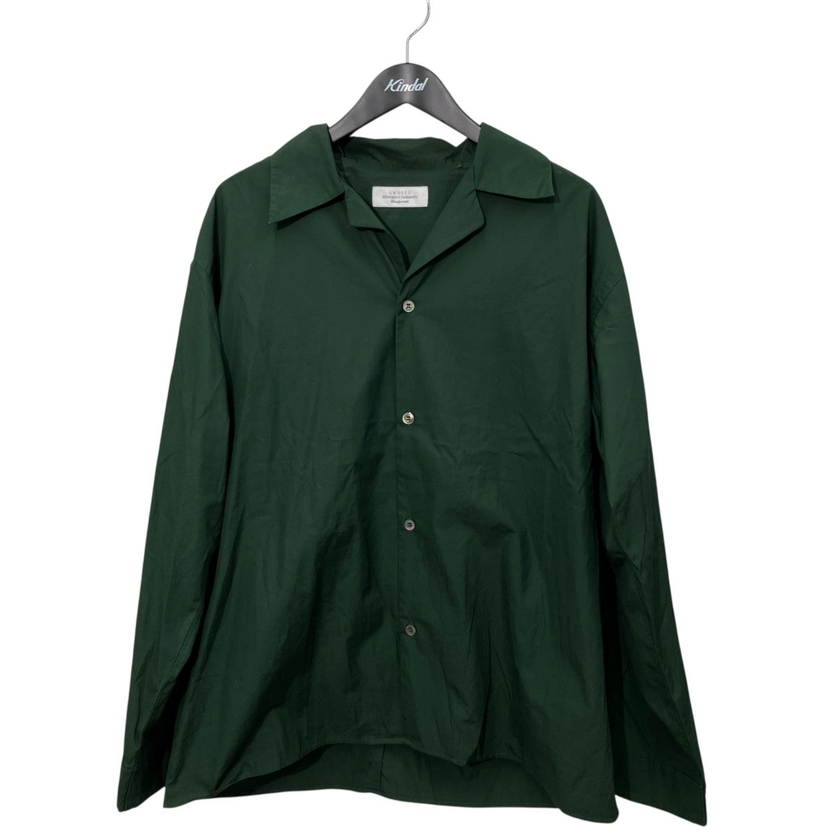 UNUSED OPEN COLLAR SHIRTオープンカラーシャツUS1083 古着・中古-1枚目のアイテム画像