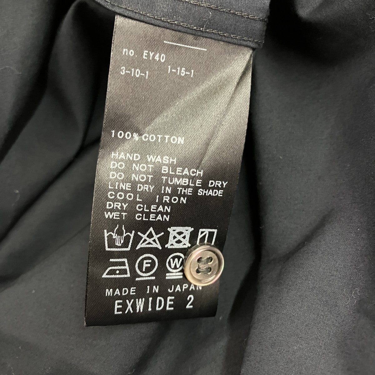 LE スタンドカラーシャツ22-050-053-2510-1-0 古着・中古-5枚目のアイテム画像