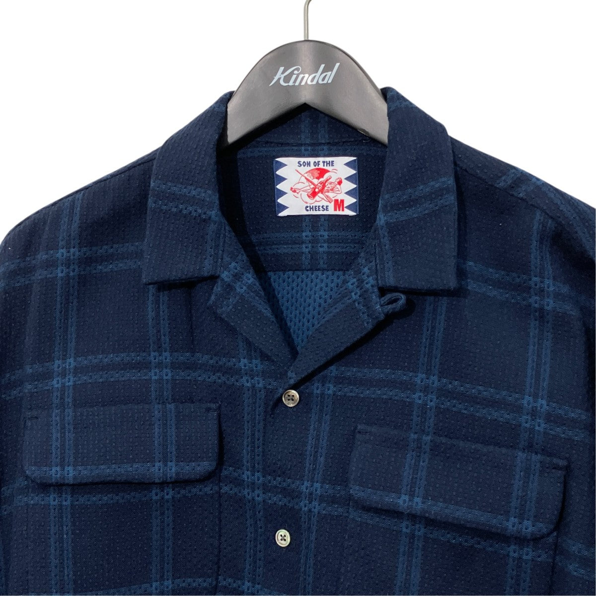 SON OF THE CHEESE SASHIKO SHIRTチェック刺し子シャツSC2210-SH02 古着・中古-3枚目のアイテム画像