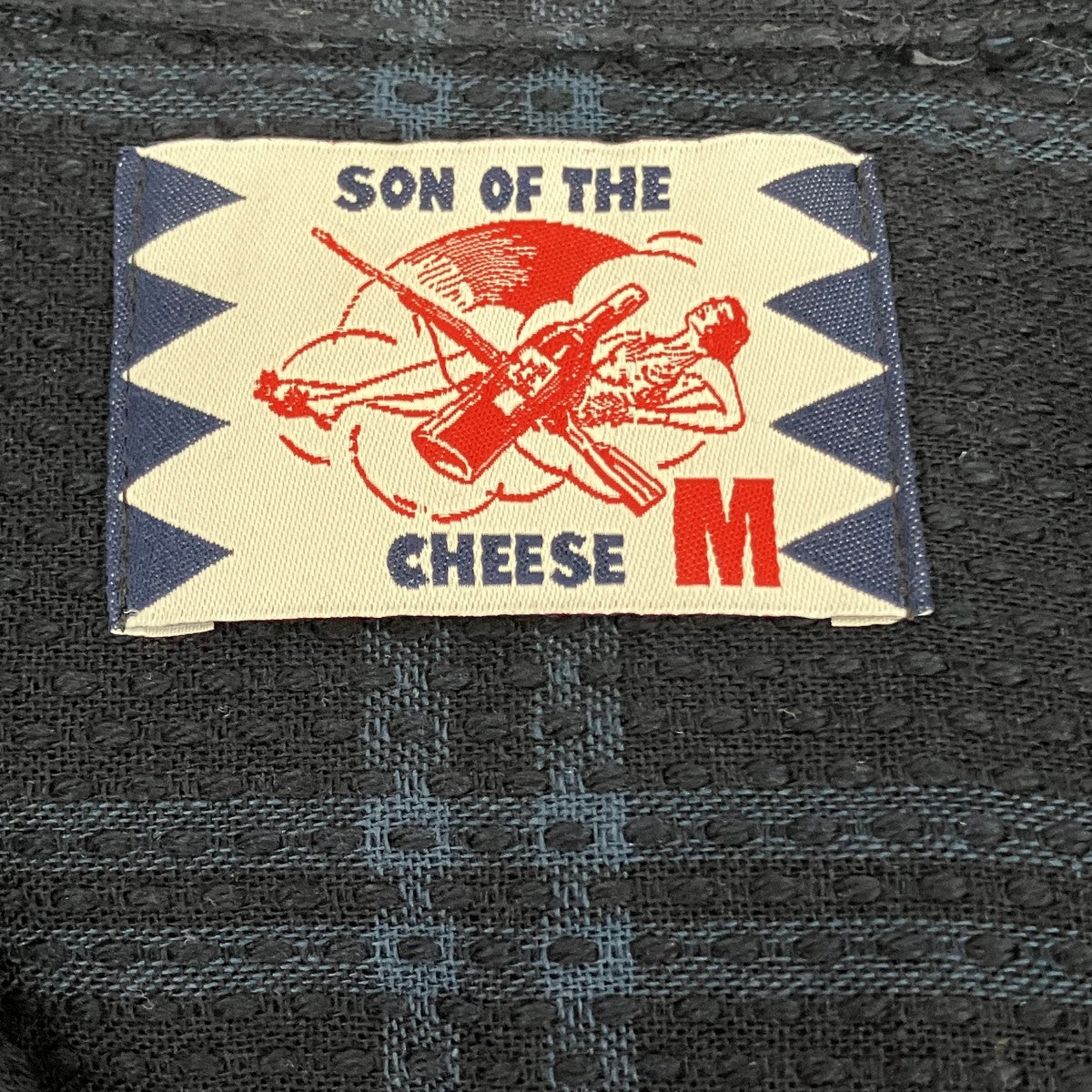 SON OF THE CHEESE SASHIKO SHIRTチェック刺し子シャツSC2210-SH02 古着・中古-6枚目のアイテム画像