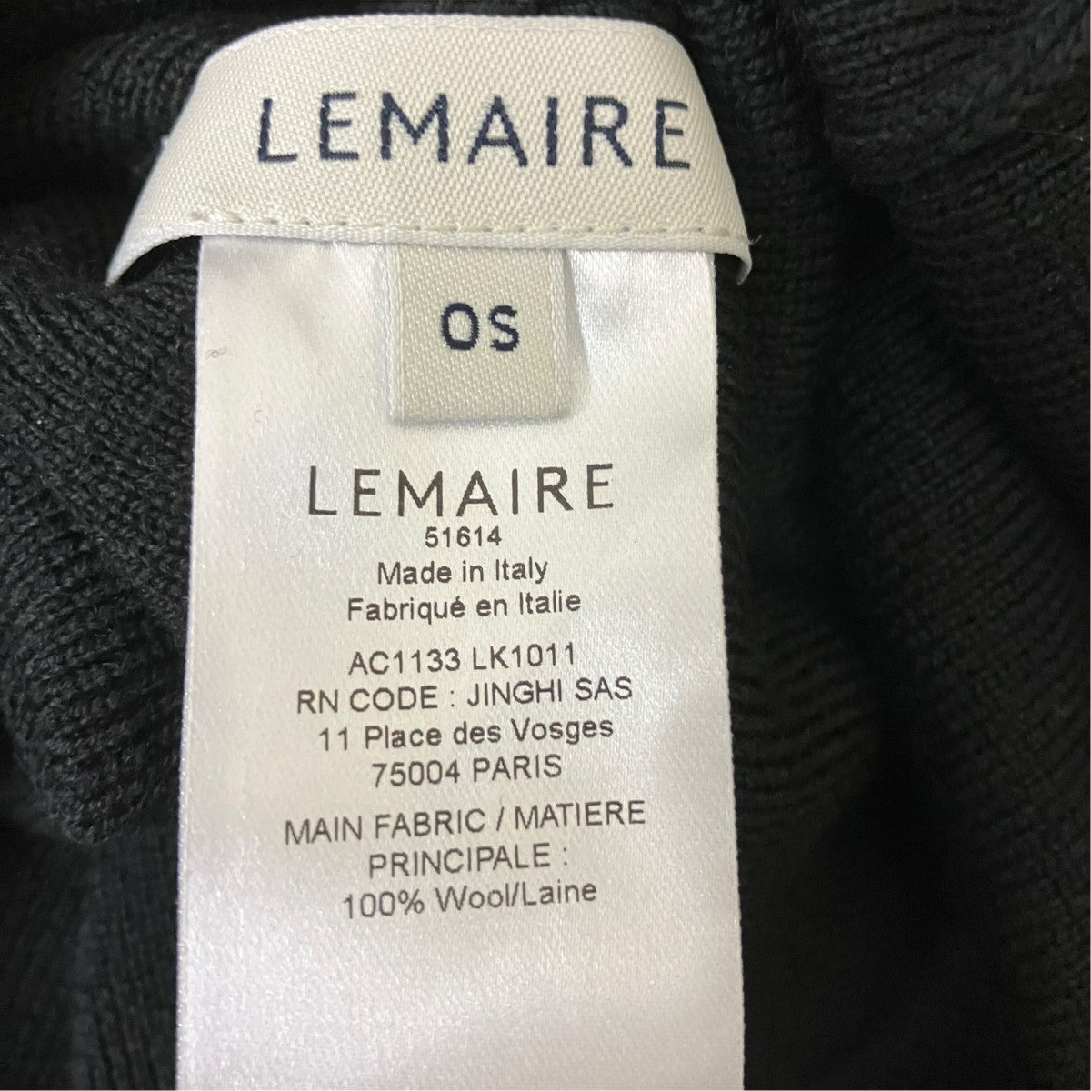 LEMAIRE SNOOD WITH LINKSネックウォーマーAC1133 LK1011 古着・中古-6枚目のアイテム画像