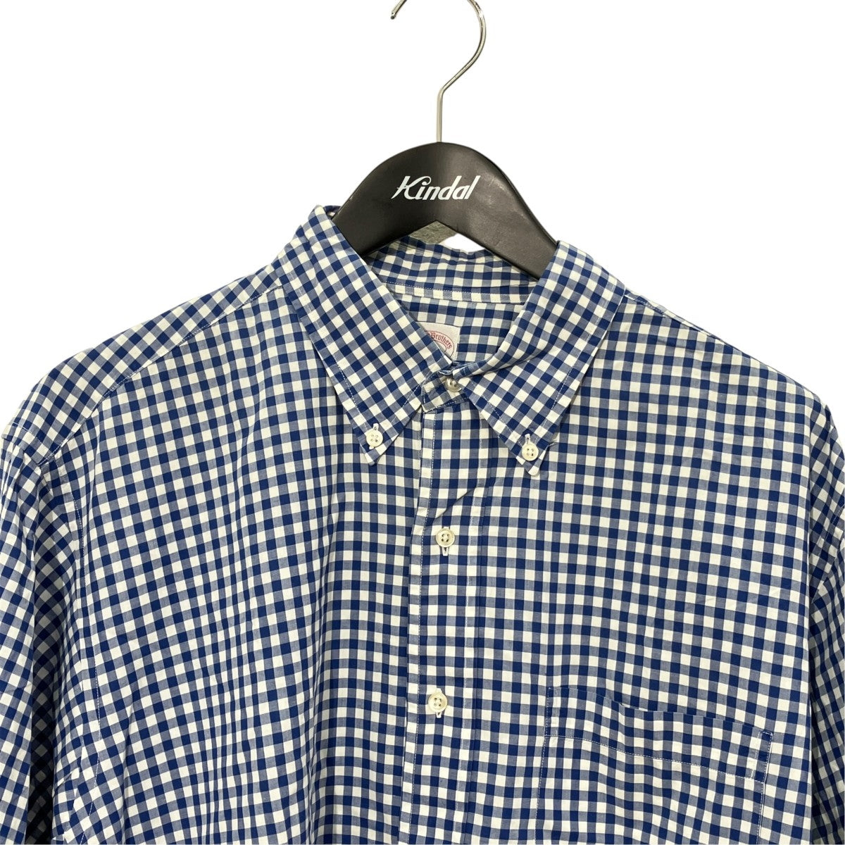 BROOKS BROTHERS ギンガムチェックロングスリーブシャツ 古着・中古-3枚目のアイテム画像