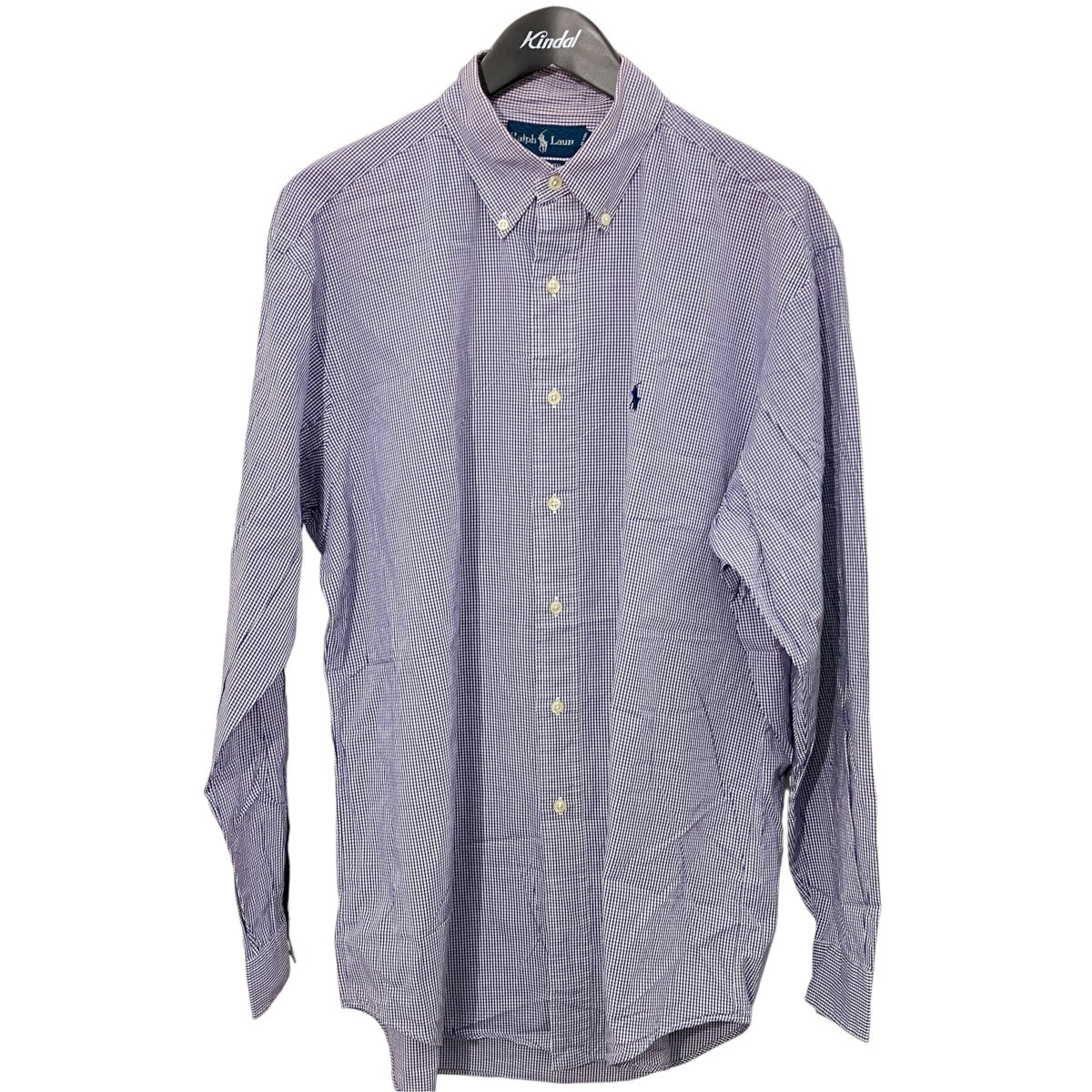RALPH LAUREN ギンガムチェック長袖シャツ 古着・中古-1枚目のアイテム画像