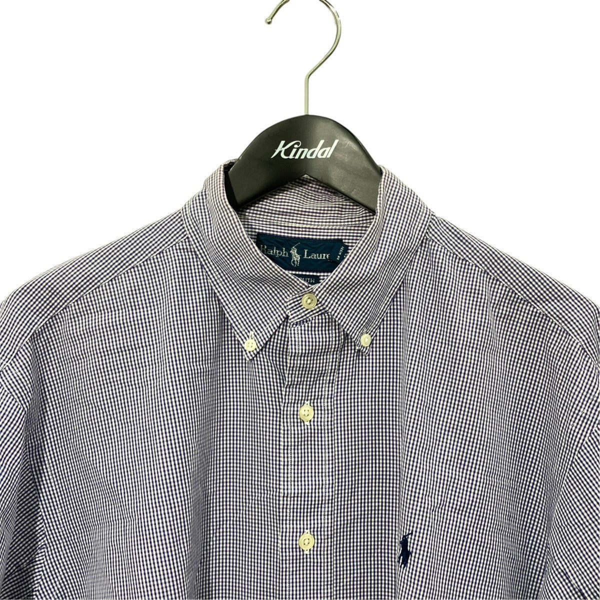 RALPH LAUREN ギンガムチェック長袖シャツ 古着・中古-3枚目のアイテム画像