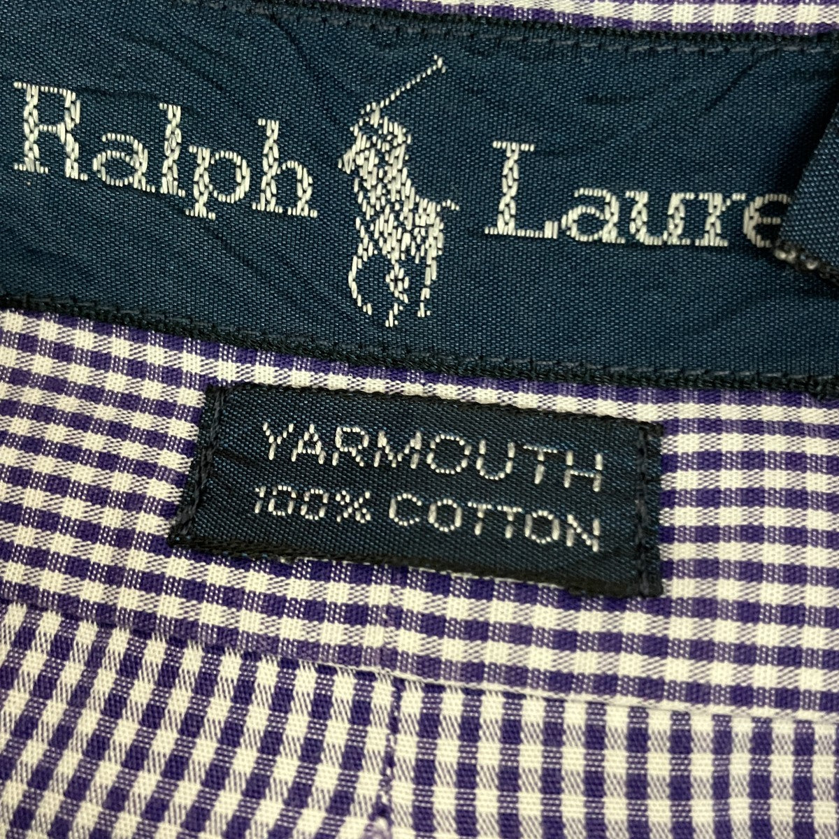 RALPH LAUREN ギンガムチェック長袖シャツ 古着・中古-5枚目のアイテム画像