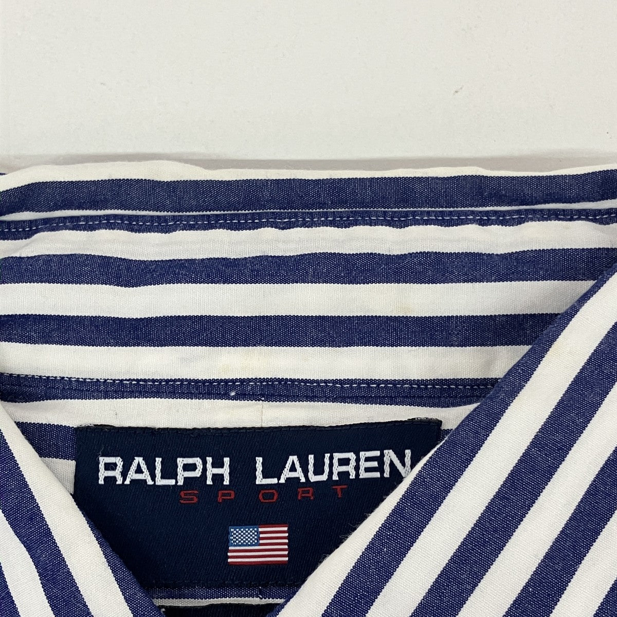 RALPH LAUREN SPORT ストライプロングスリーブシャツ 古着・中古-6枚目のアイテム画像