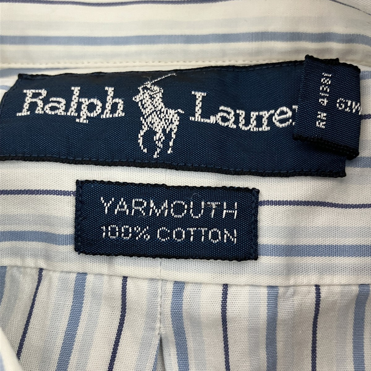 RALPH LAUREN ストライプロングスリーブシャツ 古着・中古-6枚目のアイテム画像