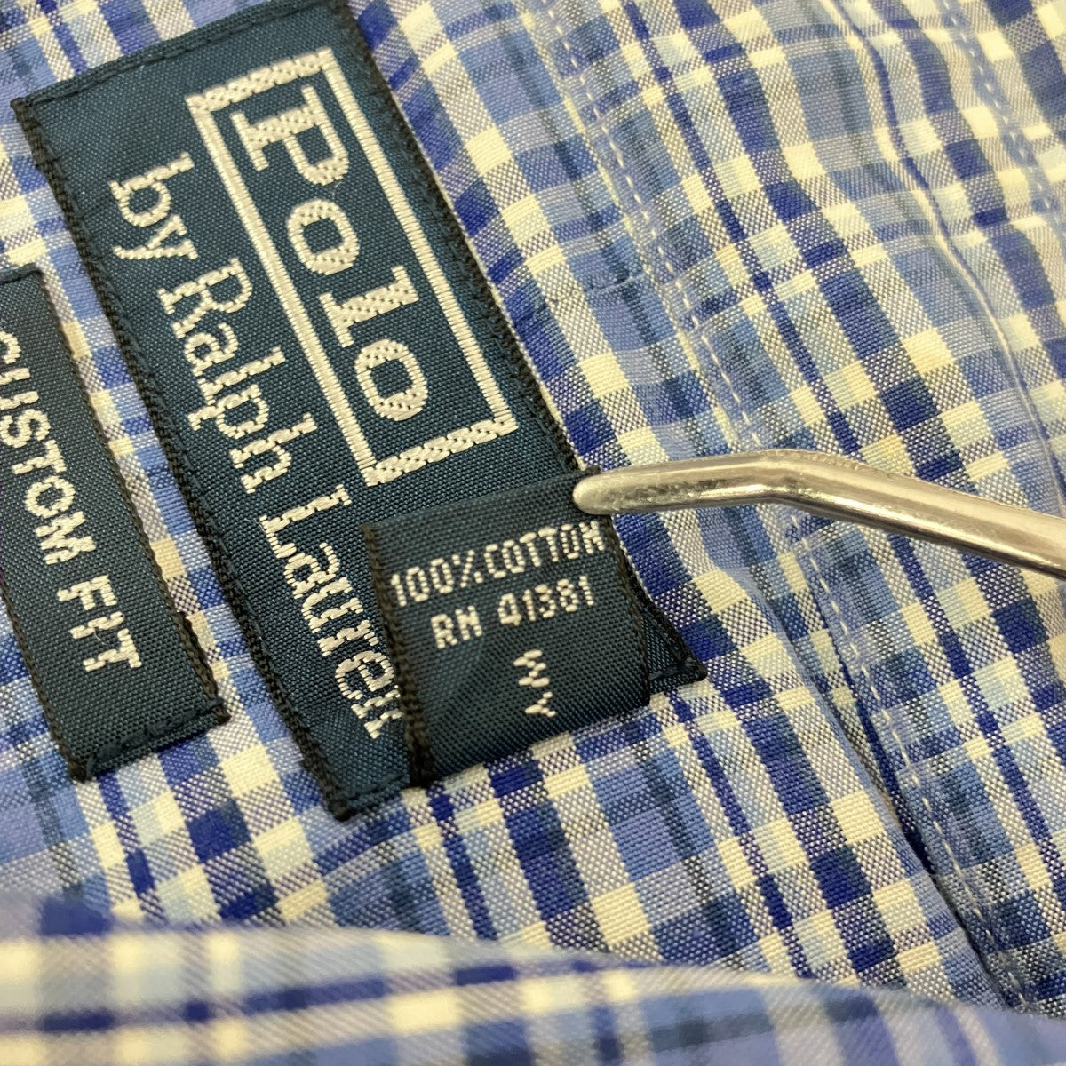 POLO RALPH LAUREN チェックロングスリーブシャツ 古着・中古-6枚目のアイテム画像