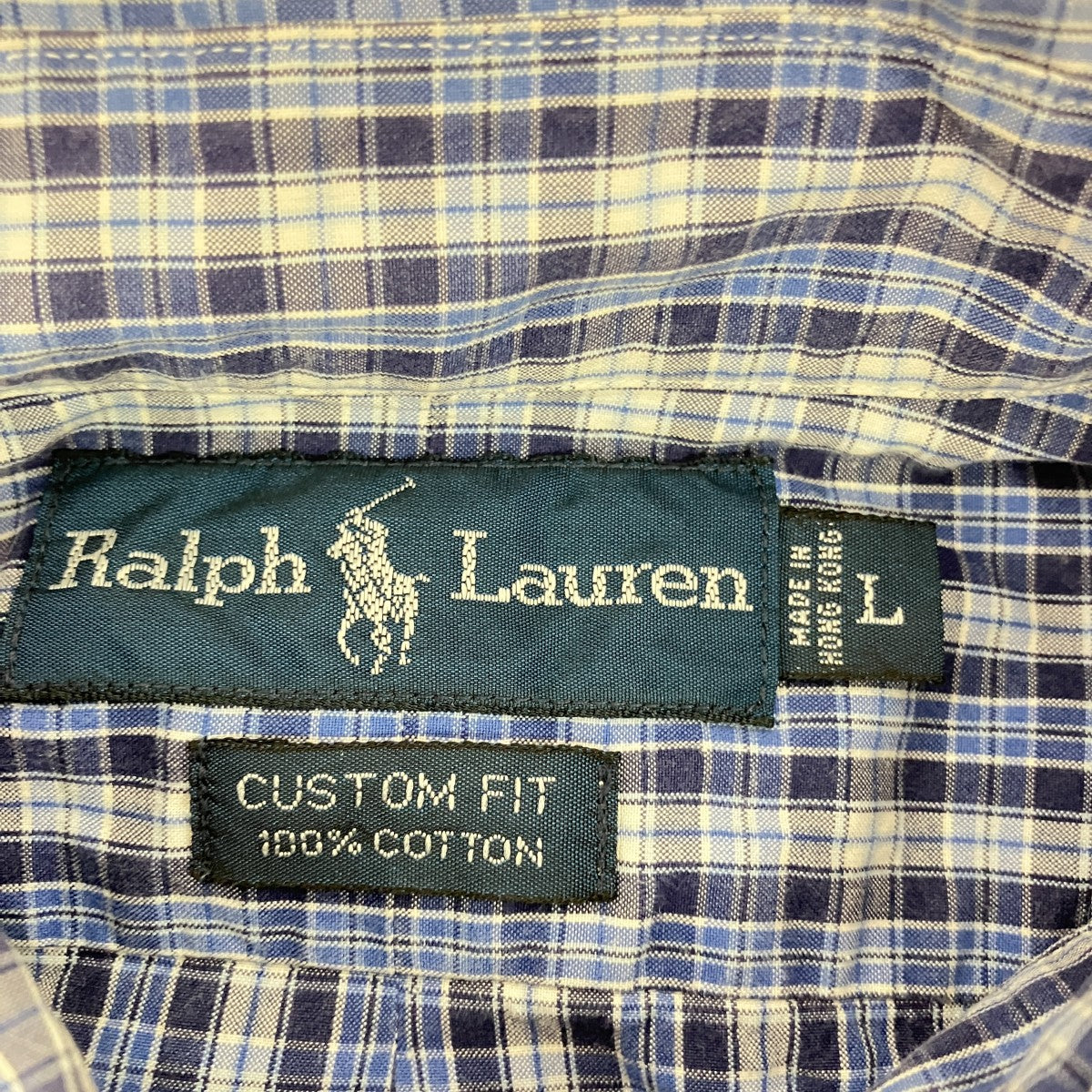 RALPH LAUREN チェックロングスリーブシャツ 古着・中古-5枚目のアイテム画像