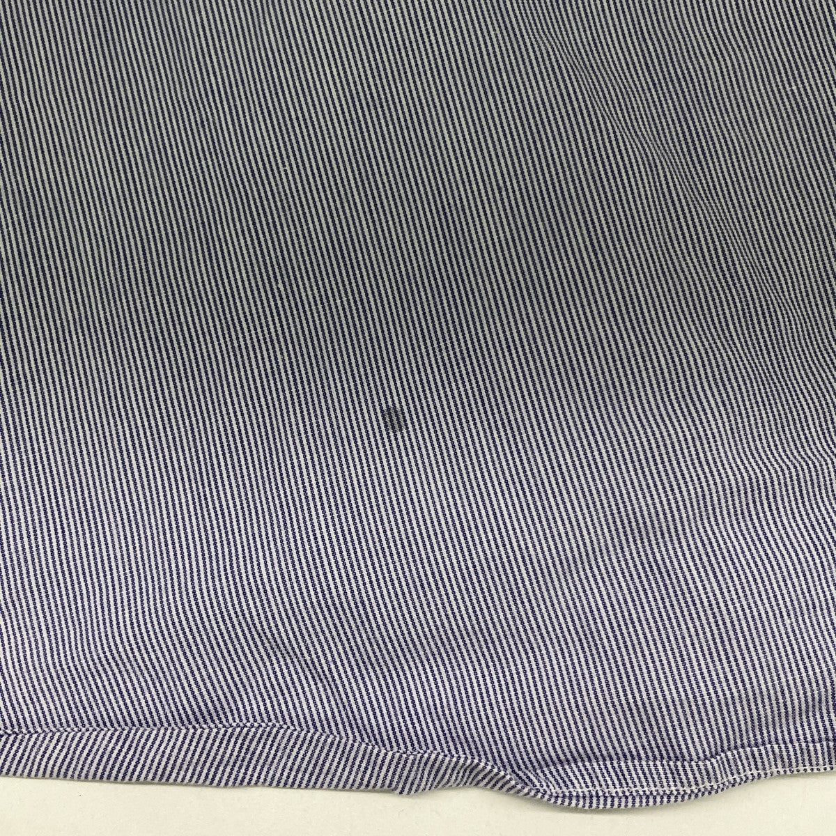 RALPH LAUREN ストライプノーカラーロングスリーブシャツ 古着・中古-8枚目のアイテム画像