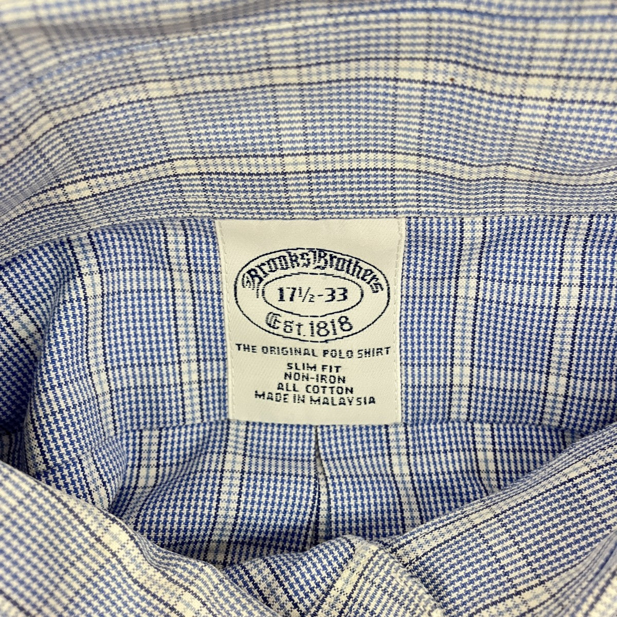 BROOKS BROTHERS チェックロングスリーブシャツ 古着・中古-5枚目のアイテム画像