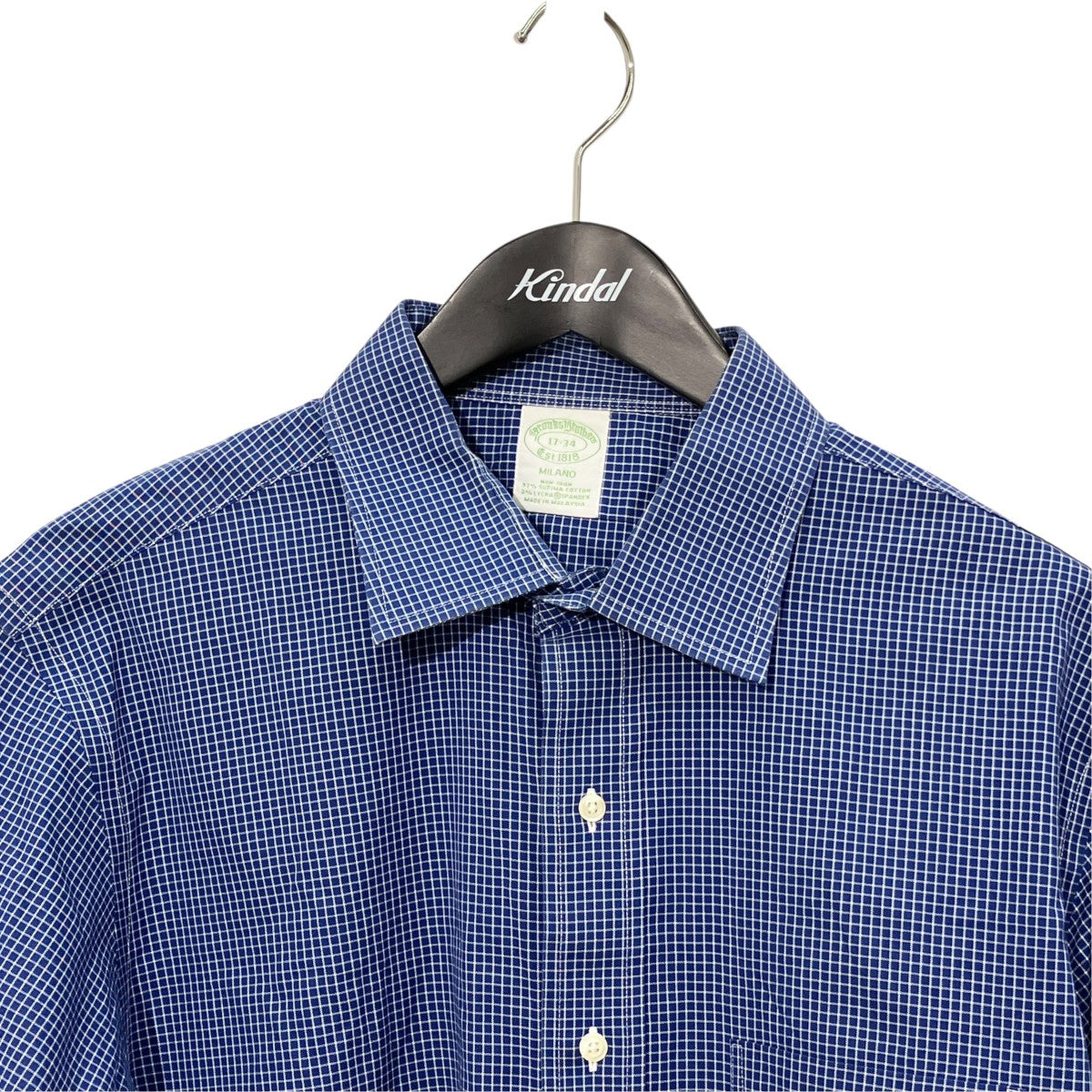 BROOKS BROTHERS ギンガムチェックロングスリーブシャツ100112638 古着・中古-3枚目のアイテム画像