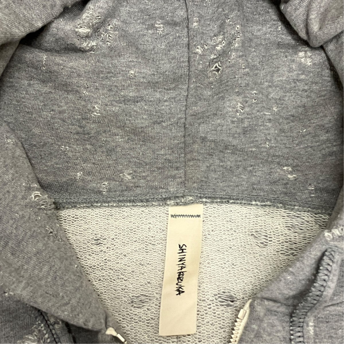 25SSOLD STYLE ZIP HOODIEダメージ加工フーデッドジップアップパーカー2502SK98