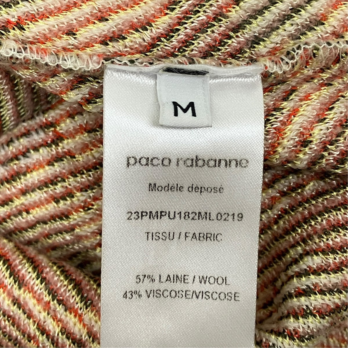 裁ち切り加工花柄ニット23PMPU182ML0219