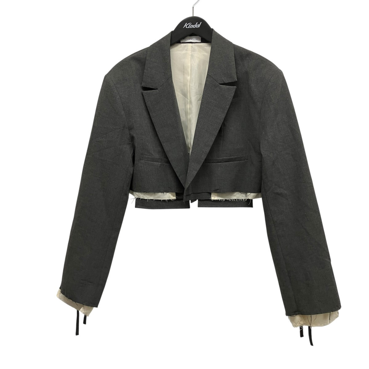 Multi Fabric Short Jacketクロップドテーラードジャケット21241115201