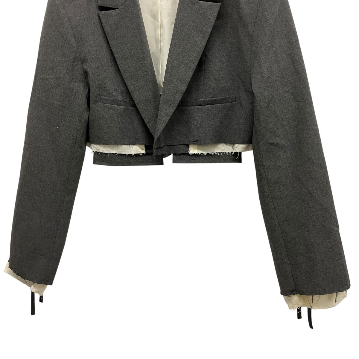 Multi Fabric Short Jacketクロップドテーラードジャケット21241115201