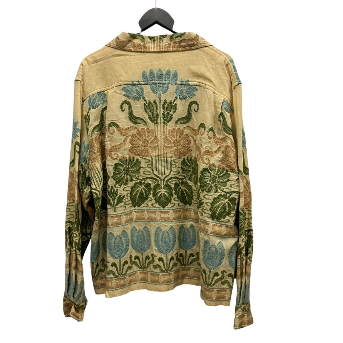 23AWTULIPA LS SHIRT総柄刺しゅうシャツ