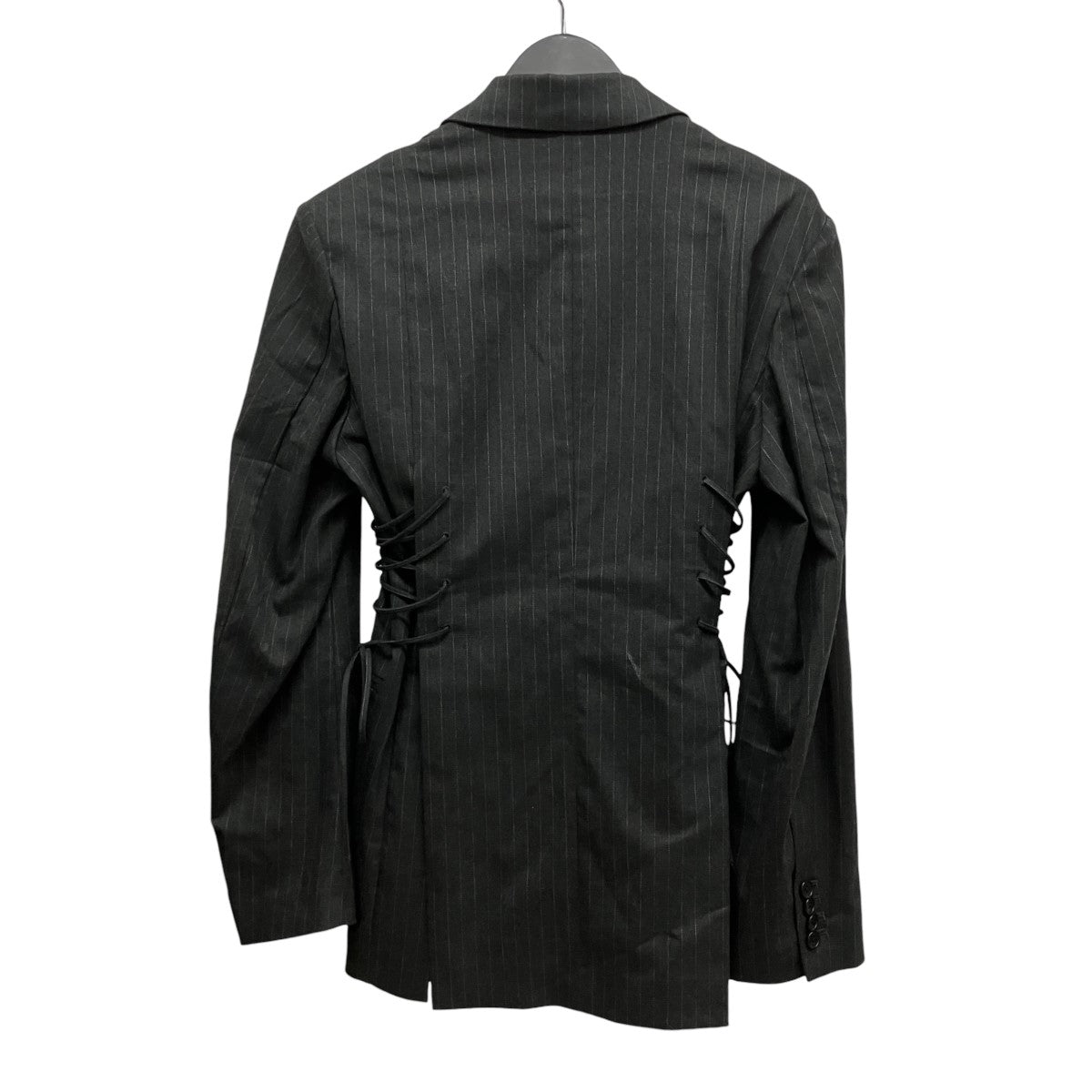 Lace-up Jacketサイドスリットレイヤードストライプテ-ラードジャケット31251116103