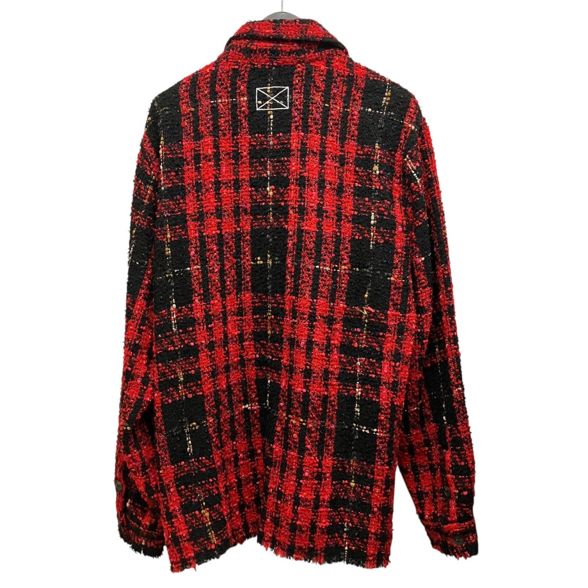 MLVINCE チェックツイードシャツジャケット 古着・中古-2枚目のアイテム画像
