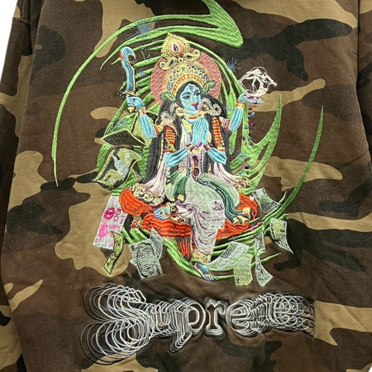 22AWLakshmi Zip Up Hooded Sweatshirtバック刺しゅうZIP UPパーカー