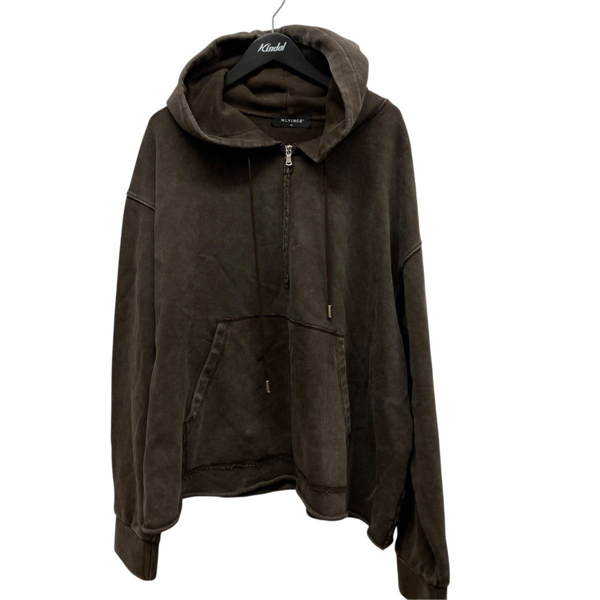 MLVINCE 24AWOVERSIZED HALF ZIP HOODYハーフZIPパーカーMV24AW09-HZH 古着・中古-1枚目のアイテム画像