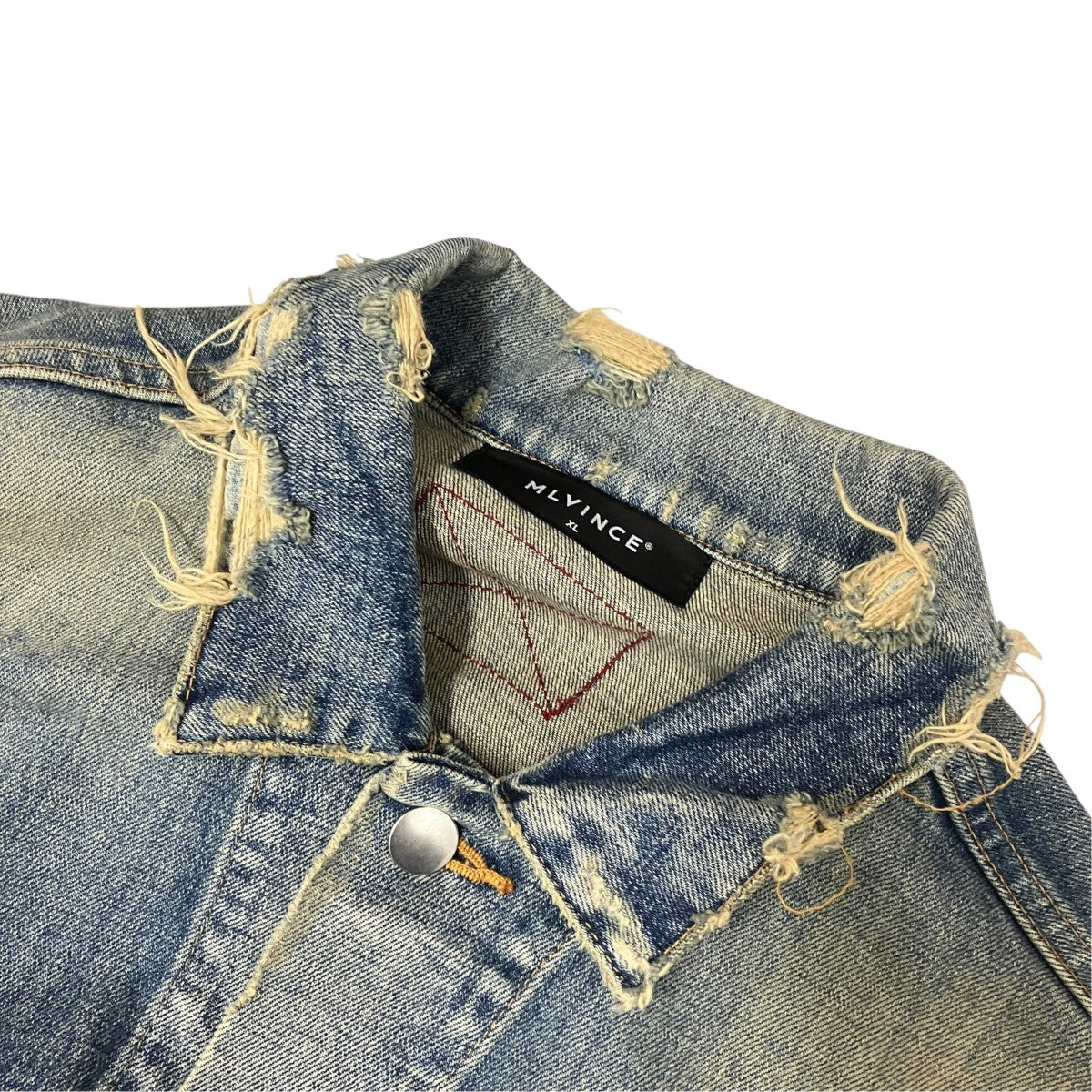 ダメージ加工デニムジャケット