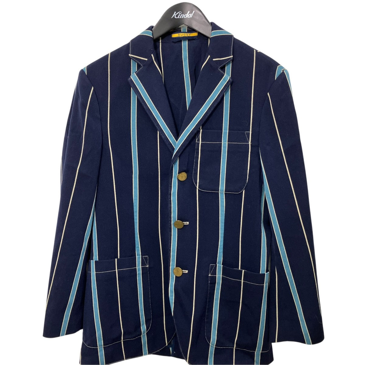 RALPH LAUREN RUGBY ストライプテーラードジャケット7291237SCLJ 古着・中古-1枚目のアイテム画像