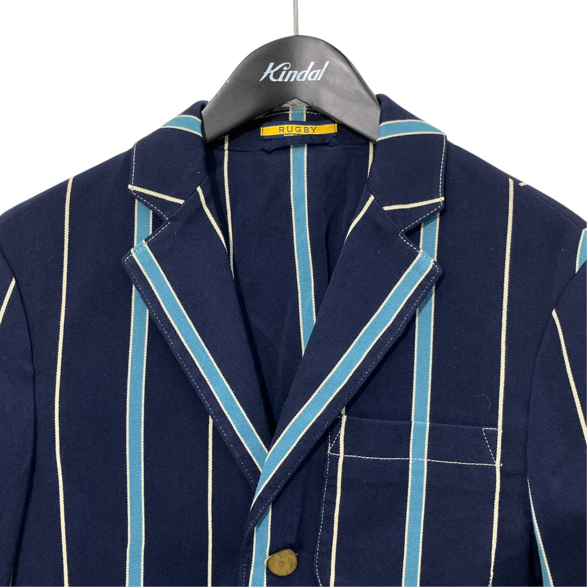 RALPH LAUREN RUGBY ストライプテーラードジャケット7291237SCLJ 古着・中古-3枚目のアイテム画像