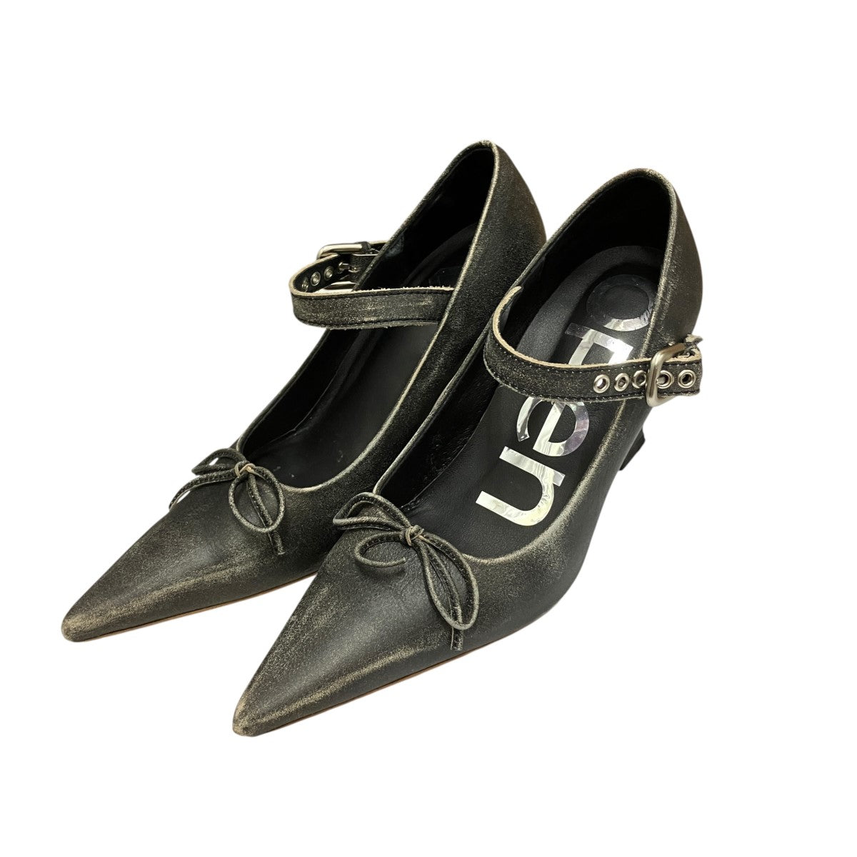OPEN YY Buckle Pointy Heelsストラップヒールパンプス 古着・中古-1枚目のアイテム画像