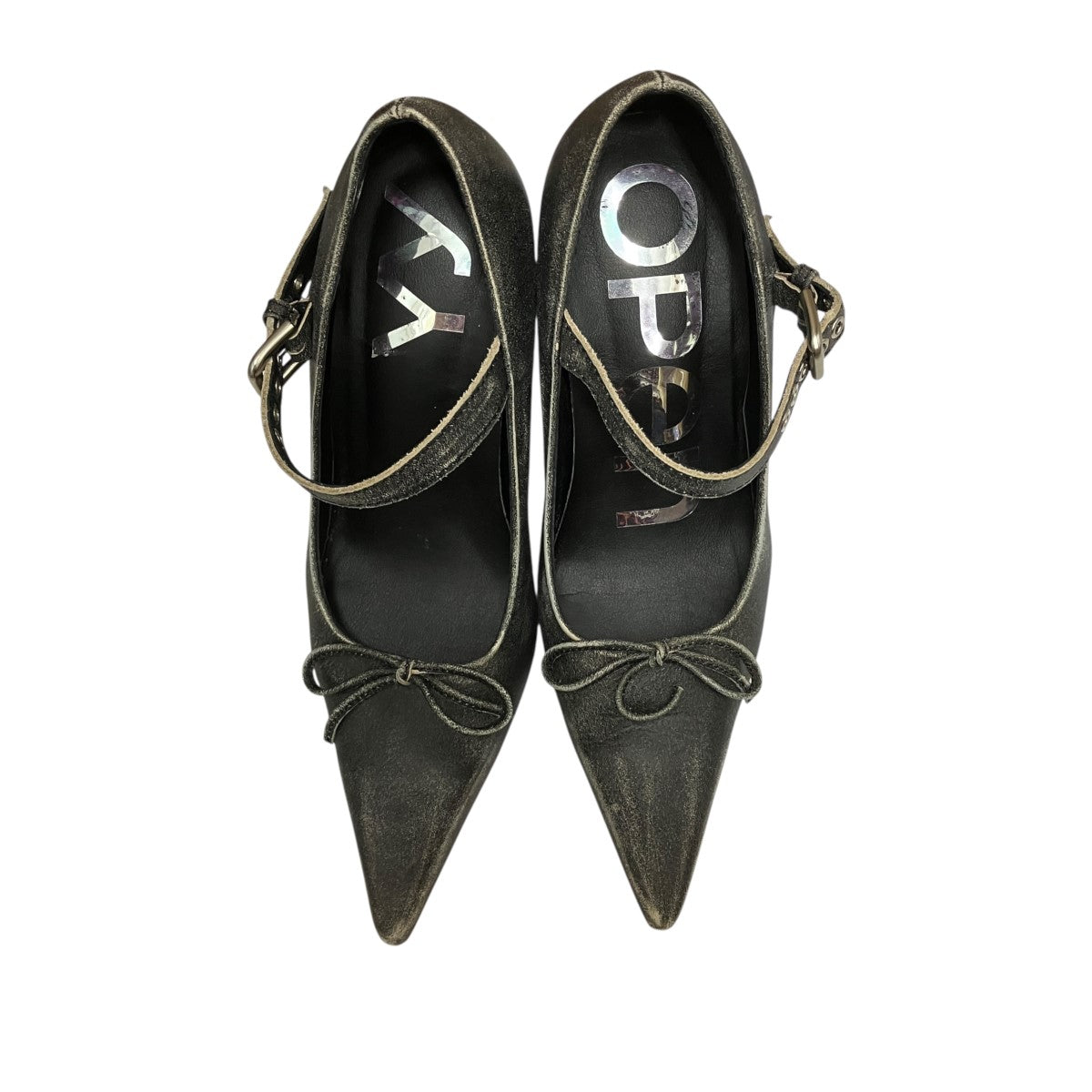 OPEN YY Buckle Pointy Heelsストラップヒールパンプス 古着・中古-5枚目のアイテム画像