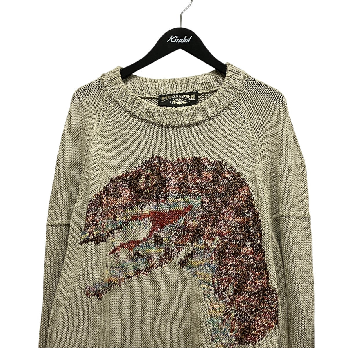 PHOTOCOPIEU 26SSDINO KNIT MTデザインジャカードニット261CMC 古着・中古-3枚目のアイテム画像