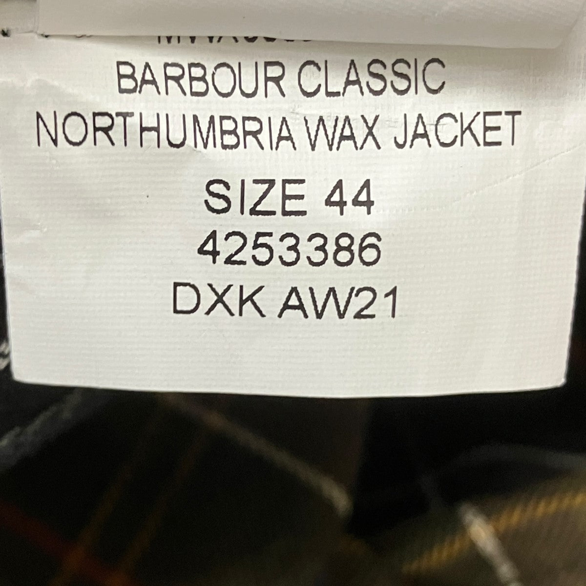 Barbour ワックスドコットンジャケット2102043 古着・中古-7枚目のアイテム画像