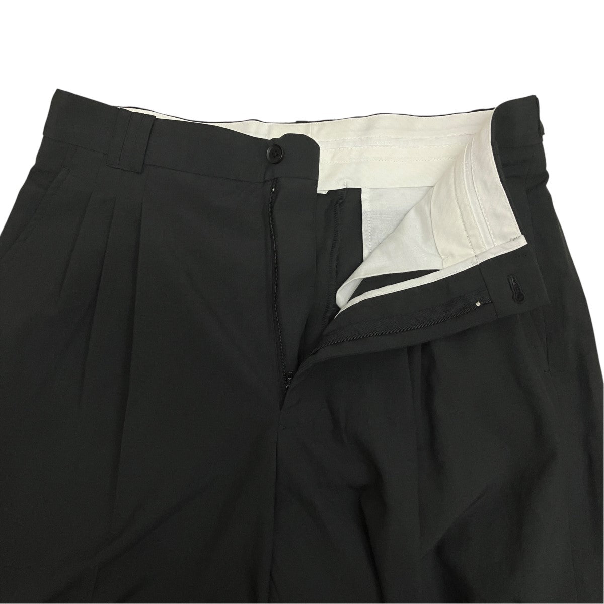 25SSWOOL TROPICAL 3PLEATED WIDE-LEG TROUSERSスラックスYK25SS0898P