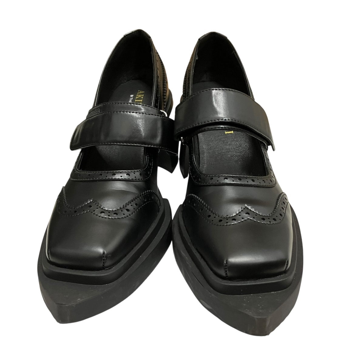 AKIKOAOKI×THREE TREASURES 25AWMEL-FAUX LEATHERストラップヒールパンプス2090802273 古着・中古-2枚目のアイテム画像