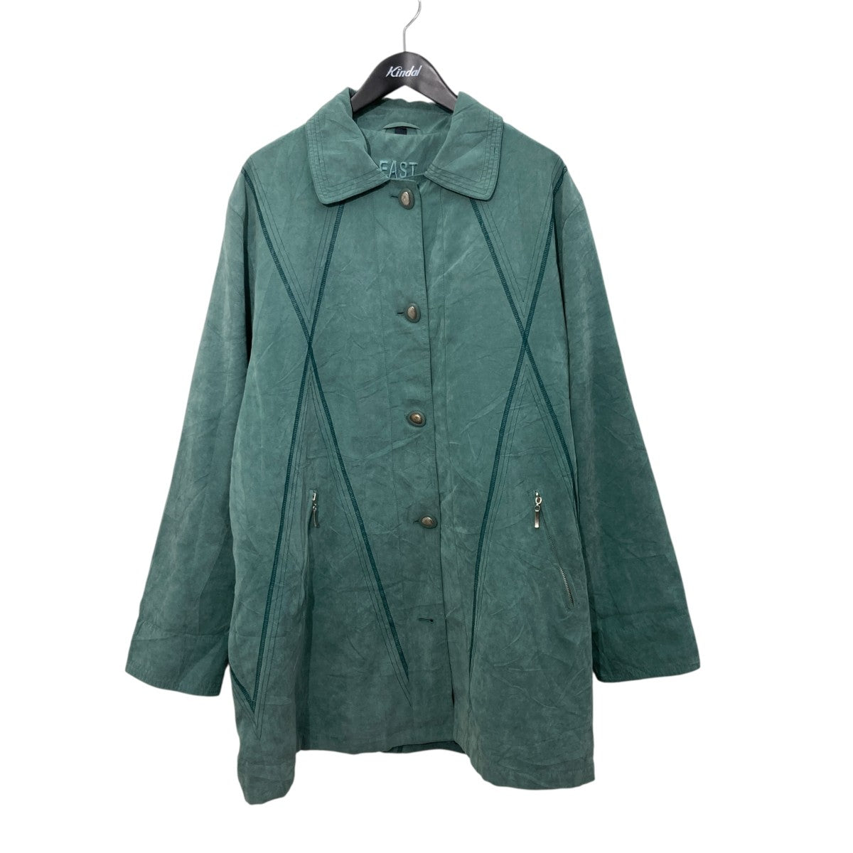 EAST BLACK LEOPARD スウェードコート 古着・中古-1枚目のアイテム画像