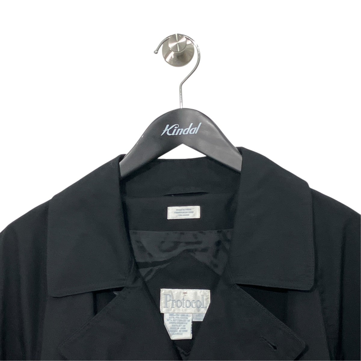 PROTOCOL ベルテッドトレンチコートC61334 古着・中古-3枚目のアイテム画像