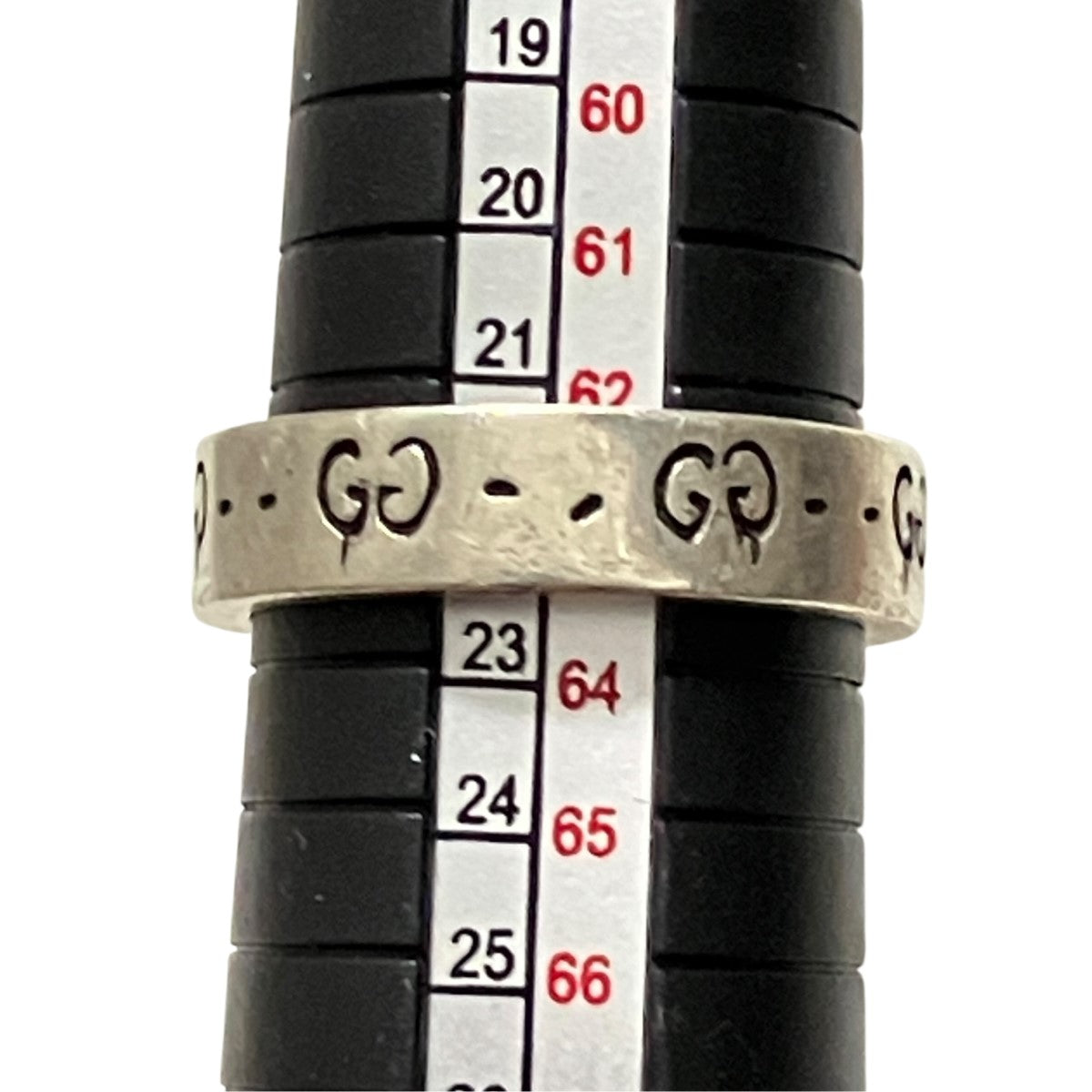 GUCCI(グッチ) ゴーストスカルGGリング シルバー サイズ 22号｜【公式