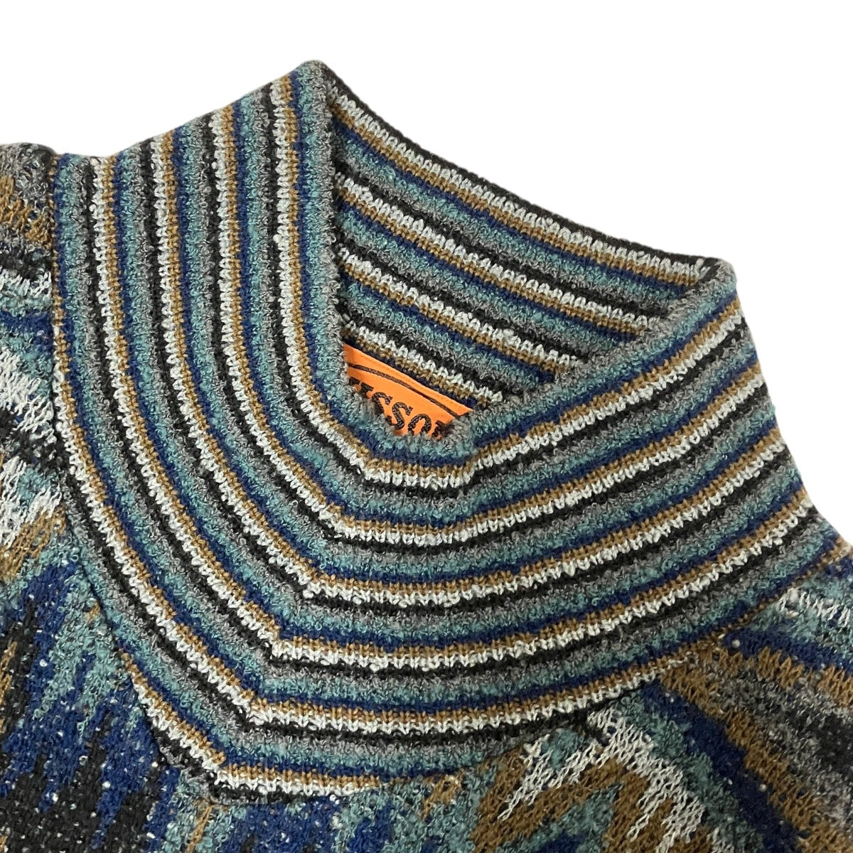 MISSONI UOMO 総柄ハイネックニット 古着・中古-5枚目のアイテム画像