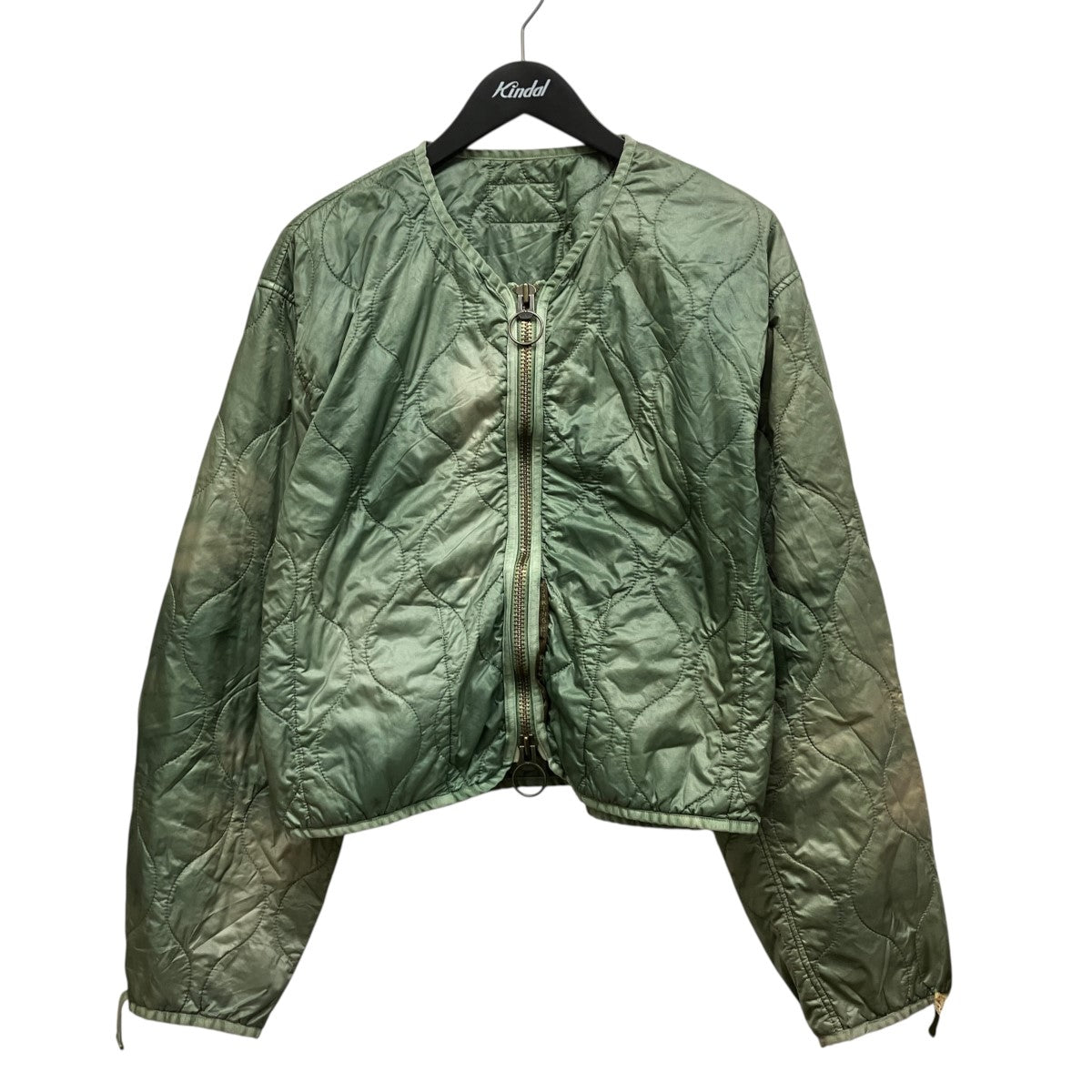 KAPITAL Nylon Quilted Unevenly Dyed Lined Cropped Bolero Jacketムラ染めキルティングライナージャケットEK-1672LJA 古着・中古-1枚目のアイテム画像